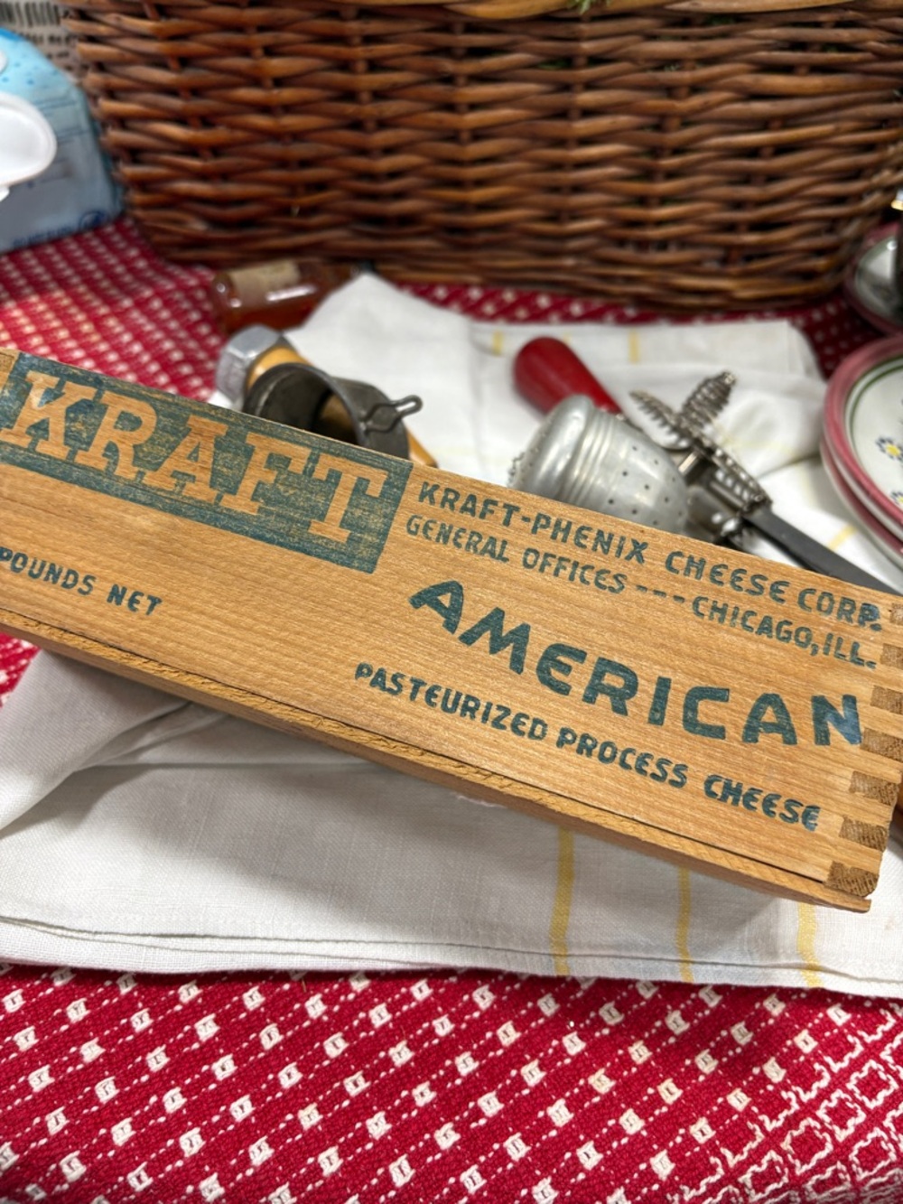 Vintage Kitchen Utensil Lot with Red & Wood Handles - Picture 6 of 6